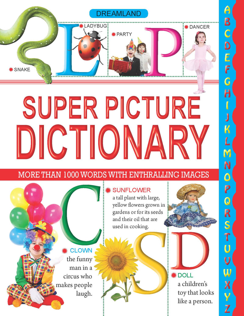 Super Picture Dictionary : Early Learning Children Book By Dreamland Publications
