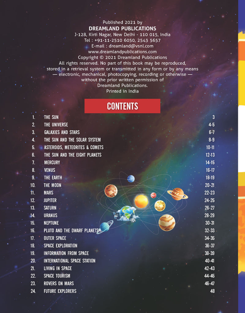 Space and Beyond Minipedia : Reference Educational Wall Chart By Dreamland Publications 9789350895184