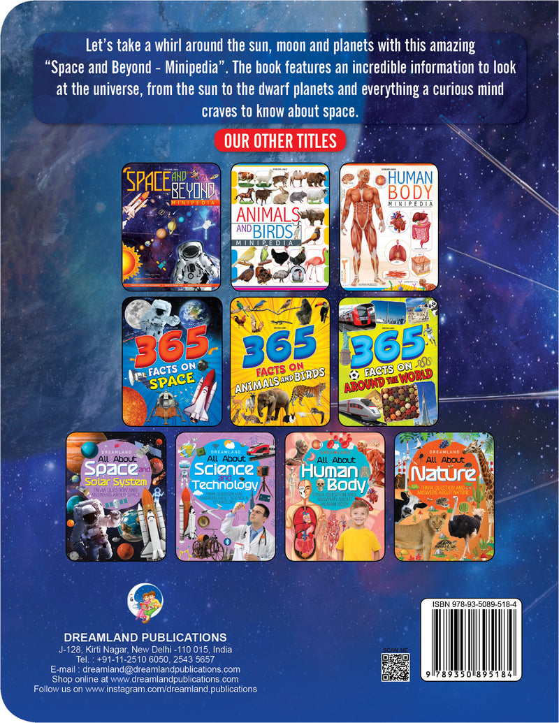 Space and Beyond Minipedia : Reference Educational Wall Chart By Dreamland Publications 9789350895184