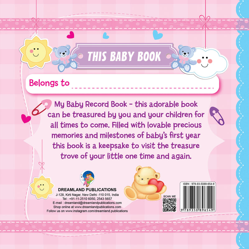 My Baby Record Book : Early Learning Children Book By Dreamland Publications 9789350896549