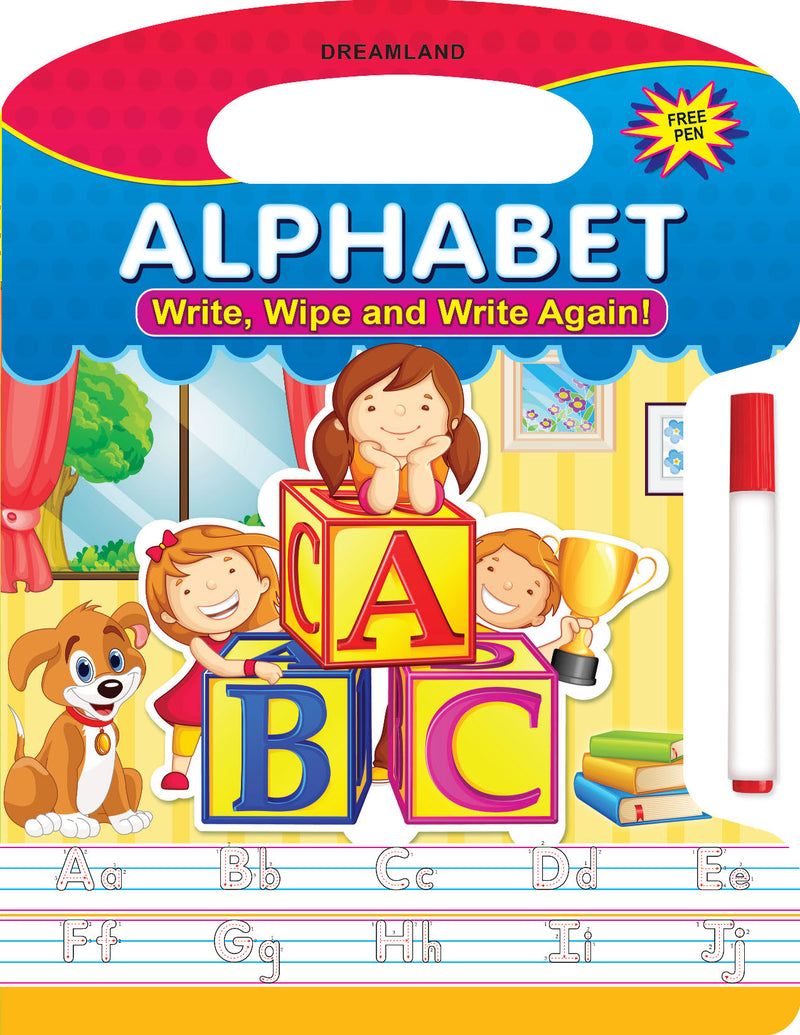 Write and Wipe Book - Alphabets : Early Learning Children Book By Dreamland Publications 9789350896556