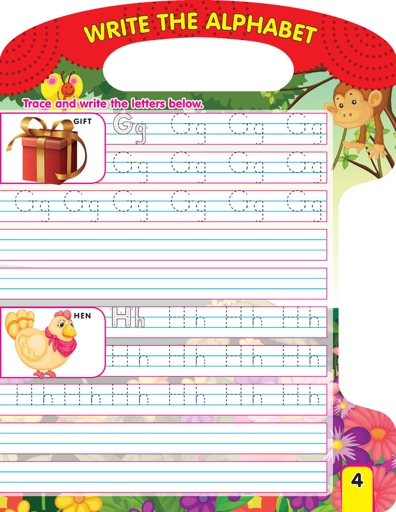 Write and Wipe Book - Alphabets : Early Learning Children Book By Dreamland Publications 9789350896556