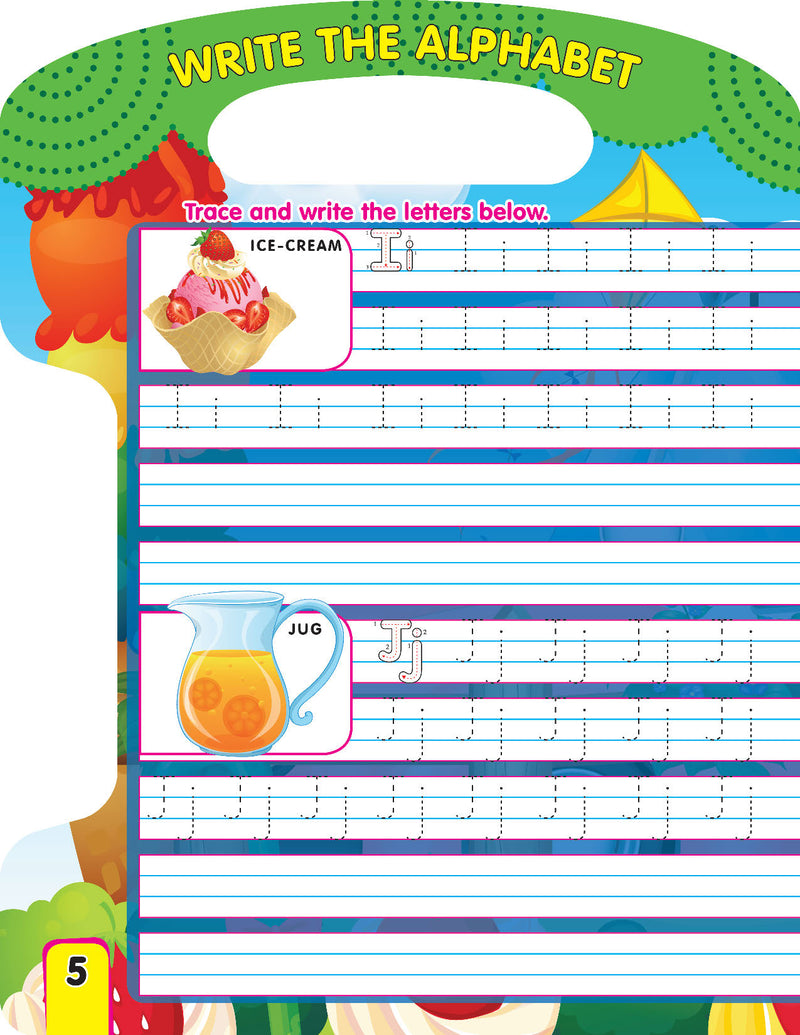 Write and Wipe Book - Alphabets : Early Learning Children Book By Dreamland Publications 9789350896556