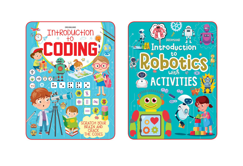 Introduction to Coding and Robotics, 2 Books Pack : Children Early Learning Book By Dreamland