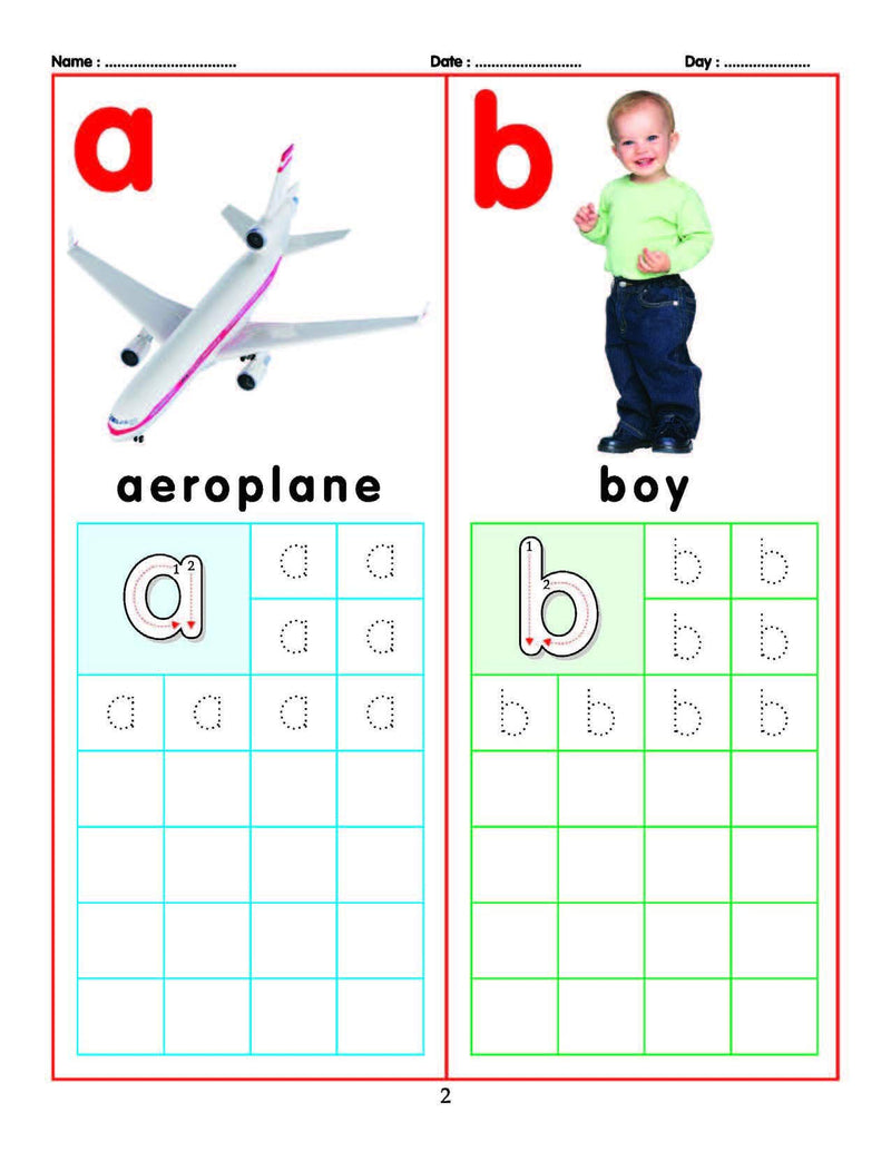 Pre- School Picture Books - Alphabet and Number Writing Pack : Picture Book Children Book By Dreamland Publications 9789387177611