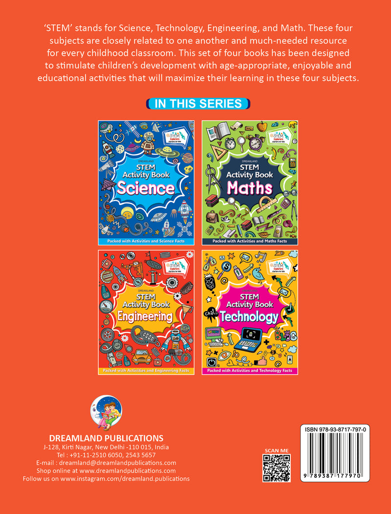 STEM Activity Book - Engineering : Interactive & Activity Children Book By Dreamland Publications 9789387177970
