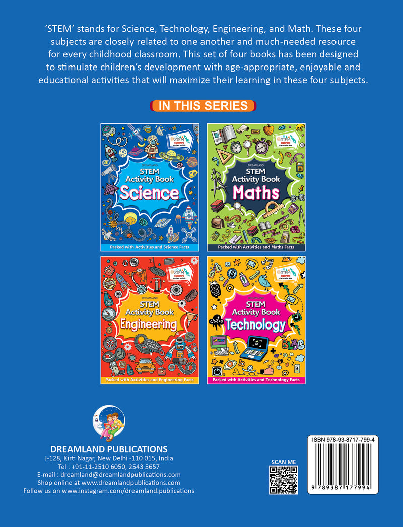 STEM Activity Book - Science : Interactive & Activity Children Book By Dreamland Publications 9789387177994
