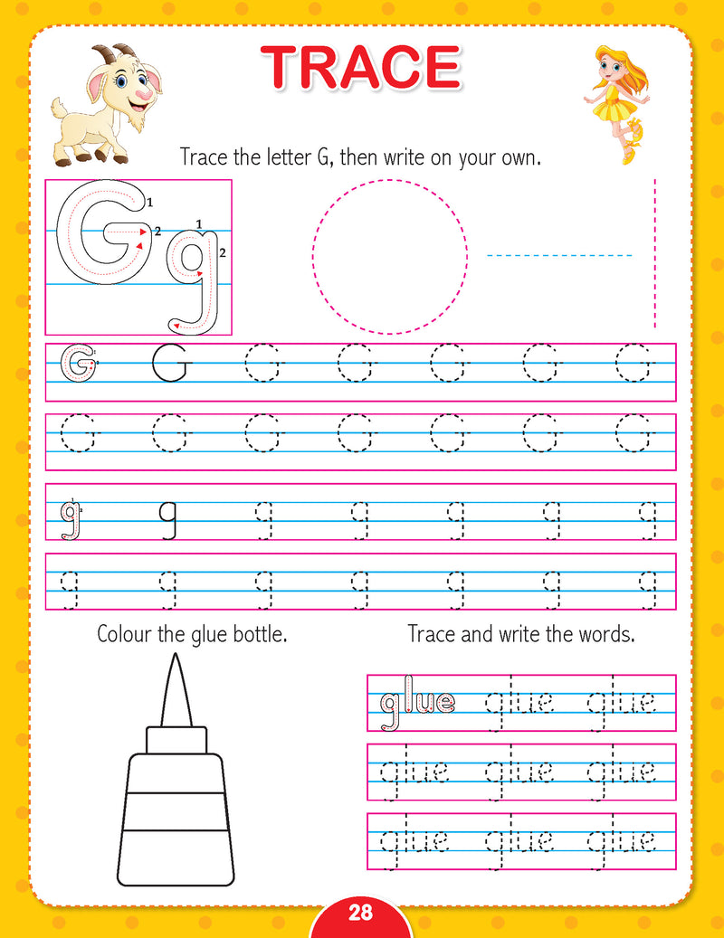 Nursery English Worksheets : Early Learning Children Book By Dreamland Publications 9789387971967