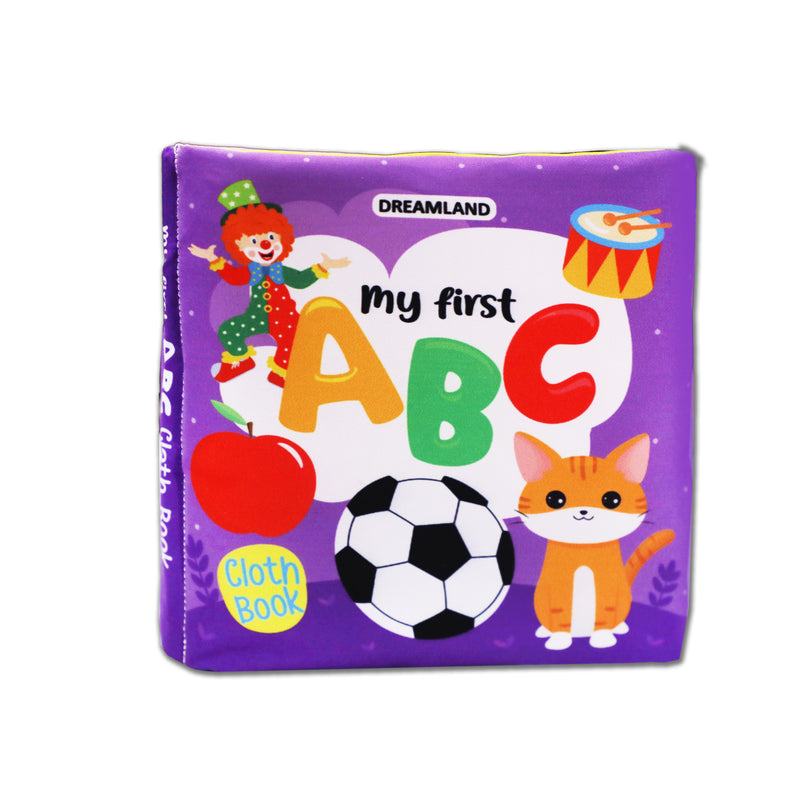 Baby My First Cloth Book ABC with Squeaker and Crinkle Paper, Non-Toxic Early Educational Toy for Toddler, Infants  : Children Cloth Books Book By Dreamland