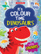 Dinosaurs- It's Colour time with Stickers : Children Drawing, Painting & Colouring Book By Dreamland