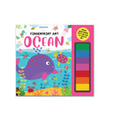 Fingerprint Art Activity Book for Children - Ocean with Thumbprint Gadget : Children Colouring & Activity Book By Dreamland