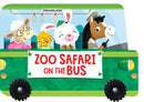 Zoo Safari on the Bus- A Shaped Board book with Wheels : Children Picture Book By Dreamland