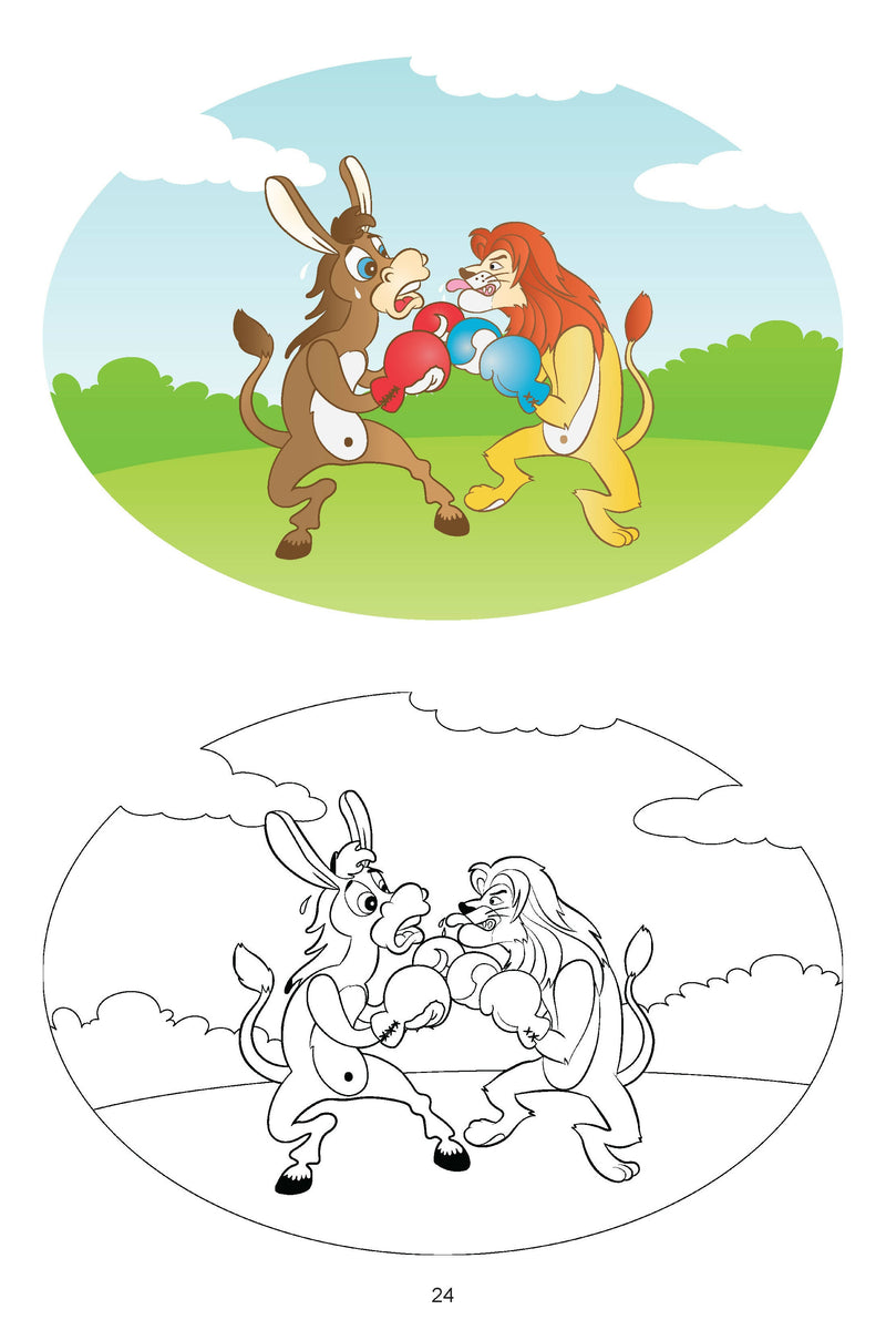 Jumbo Cartoon Colouring Book - 3 : Drawing, Painting & Colouring Children Book By Dreamland Publications 9788184516951