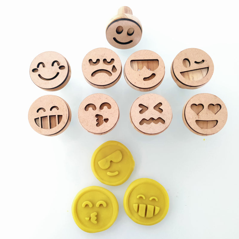 Ikshu stamps Smiley design for kids set of 10 stamp, also can be