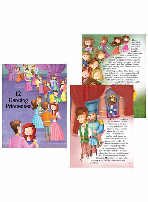 Set of 10 Grimm's Tales Picture Story Books for 3+ Year Old Children