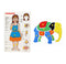 The Little boo Wooden Picture Educational Board for Kids, BODYPART-Puzzle & Elephant-Puzzle  (Combo of 2)