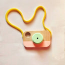 Littleok Pretend Play Wooden Kids Camera Muliticolor Camera For toodlers and kids