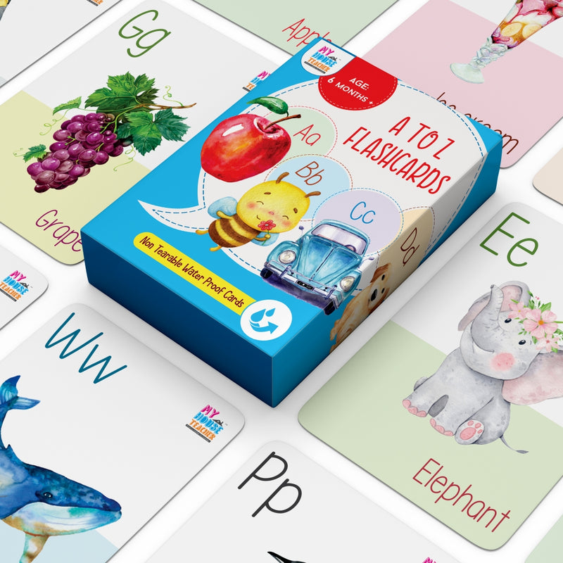 A to Z Tear Proof Flash Cards