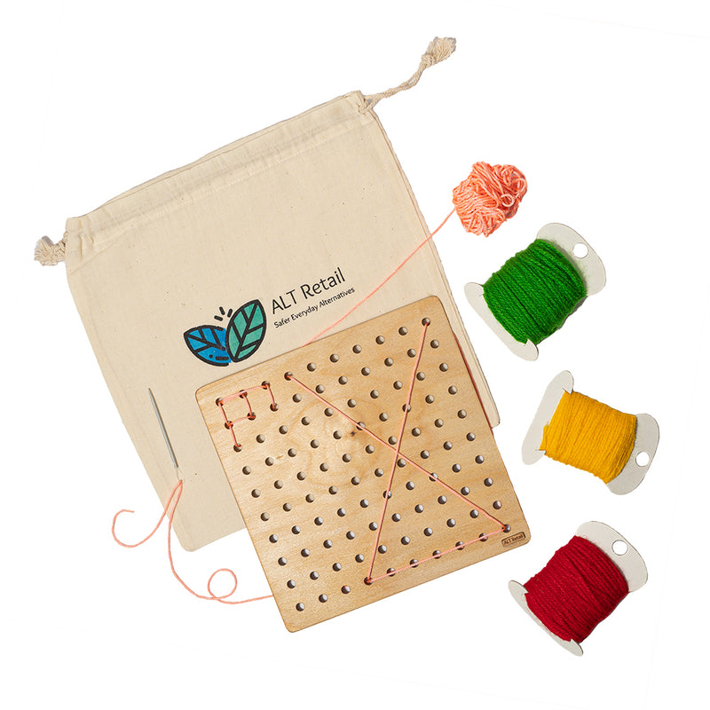 Children's Sewing/Lacing Board