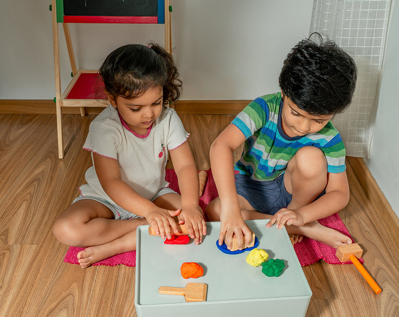 Wooden Stamping Kit for Play dough