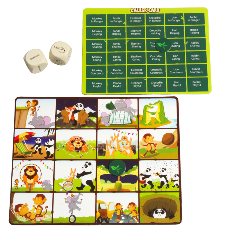 Chalk and Chuckles A Day in The Jungle Picture Bingo- Social Emotional Skills