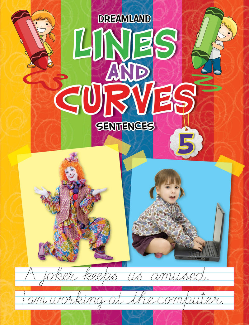 Lines and Curves (Sentences) Part 5 : Early Learning Children Book By Dreamland Publications 9781730152870