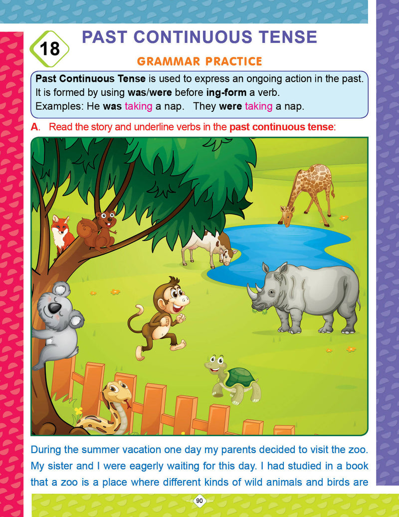 Graded English Grammar Practice Book - 4 : School Textbooks Children Book By Dreamland Publications 9789350895900