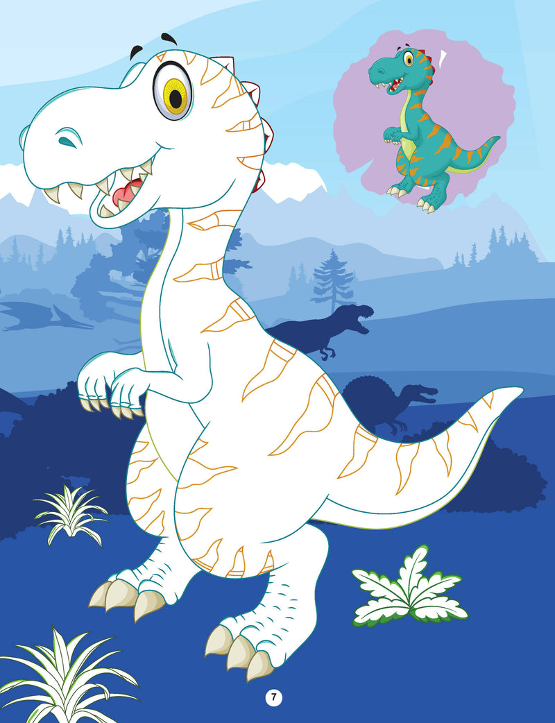 Dinosaurs Copy Colour Book : Colouring Book Children Book by Dreamland Publications