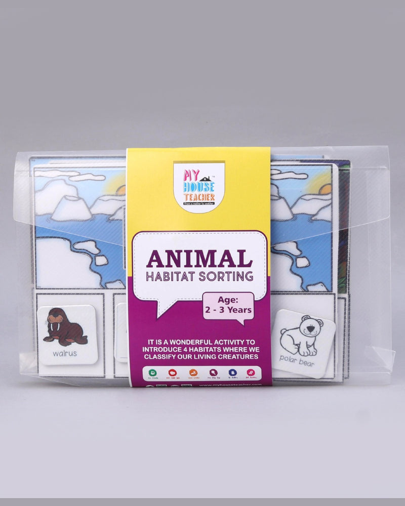 ANIMAL HABITAT SORTING BUSY BAG