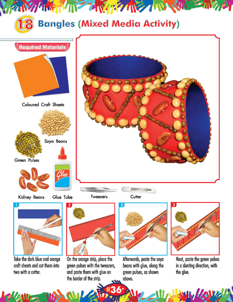 My Book of Art & Craft Part -5 : Interactive & Activity Children Book By Dreamland Publications 9789350893982