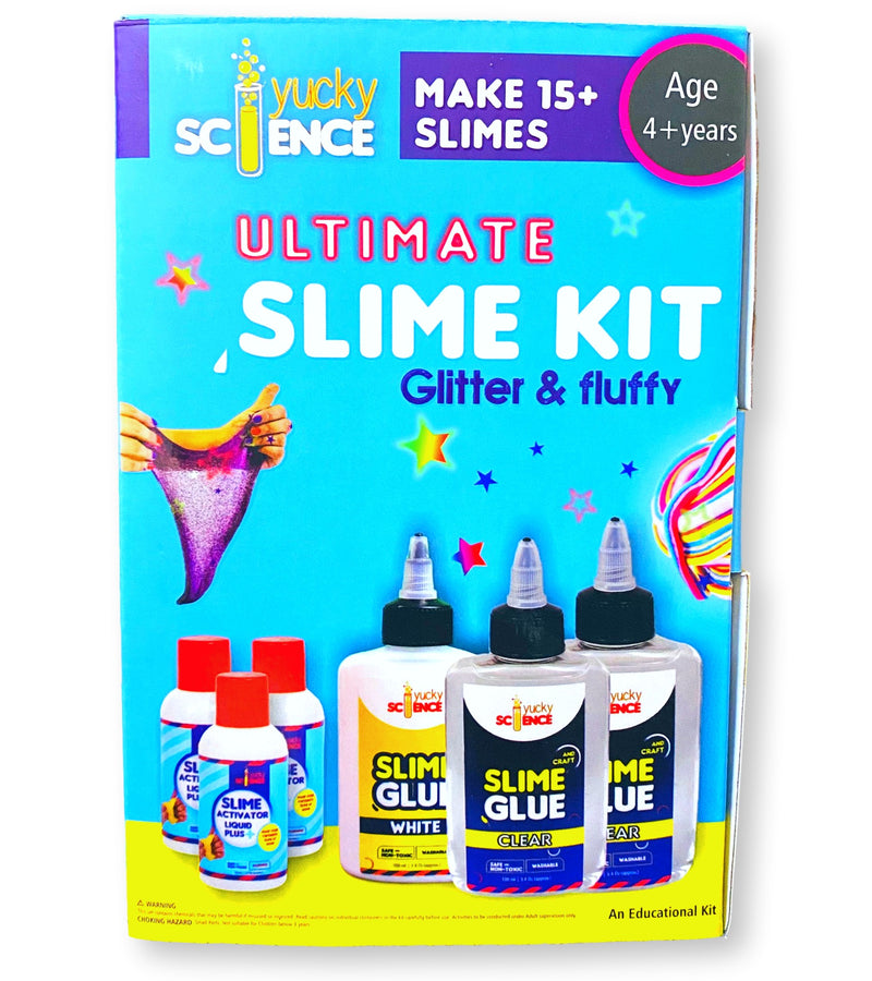 Ultimate Slime Kit for Kids Glitter, Fluffy & Unicorn and Make 20+ Slimes. Age 4 Years and Above (Multicolour)