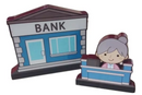 Bank Wooden Miniature set