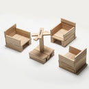 Toyroom Wooden Planks / Building Bricks (100 Pieces)