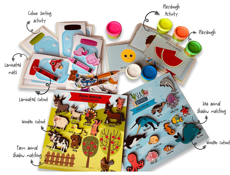 Toddler activity Kit - set of 4 activities