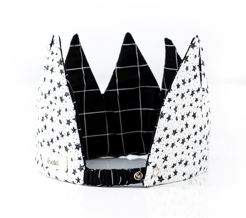 CROWN - BLACK & WHITE STARS