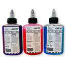 Slime and Craft Assorted Color Glue. (Purple/Pink/Blue, Pack of 3 Bottles, 100 ml Each) + 1 Bottle Slime Activator Liquid Plus Clear (200 ml). Make 20+ Slimes