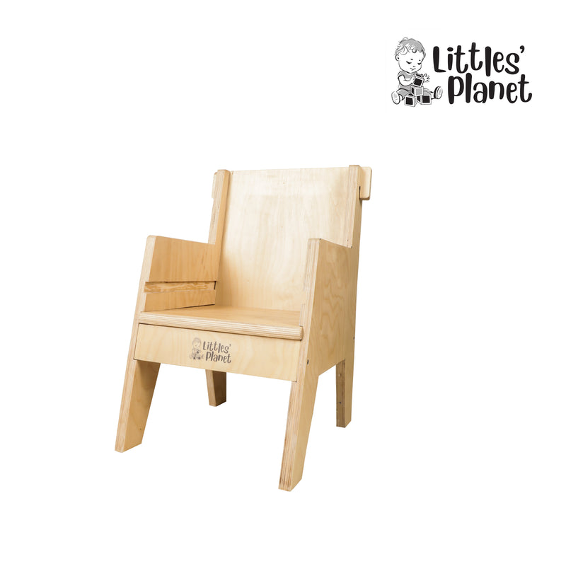 Wooden Arm Chair for Children (Height Adjustable)