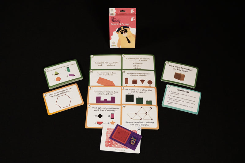 Officer Teddy Flashcards (Ages 8+) - Geometry & Patterns