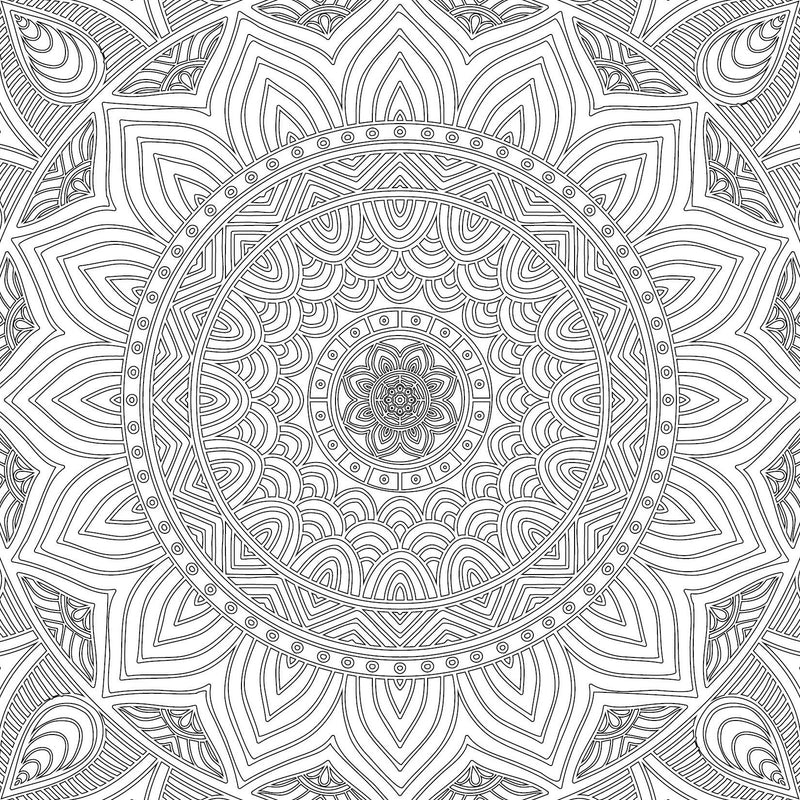 Refreshing Mandala - Colouring Book for Adults (Pack) (5 Titles) : Colouring Books for Peace and Relaxation Children Book By Dreamland Publications 9789350891179