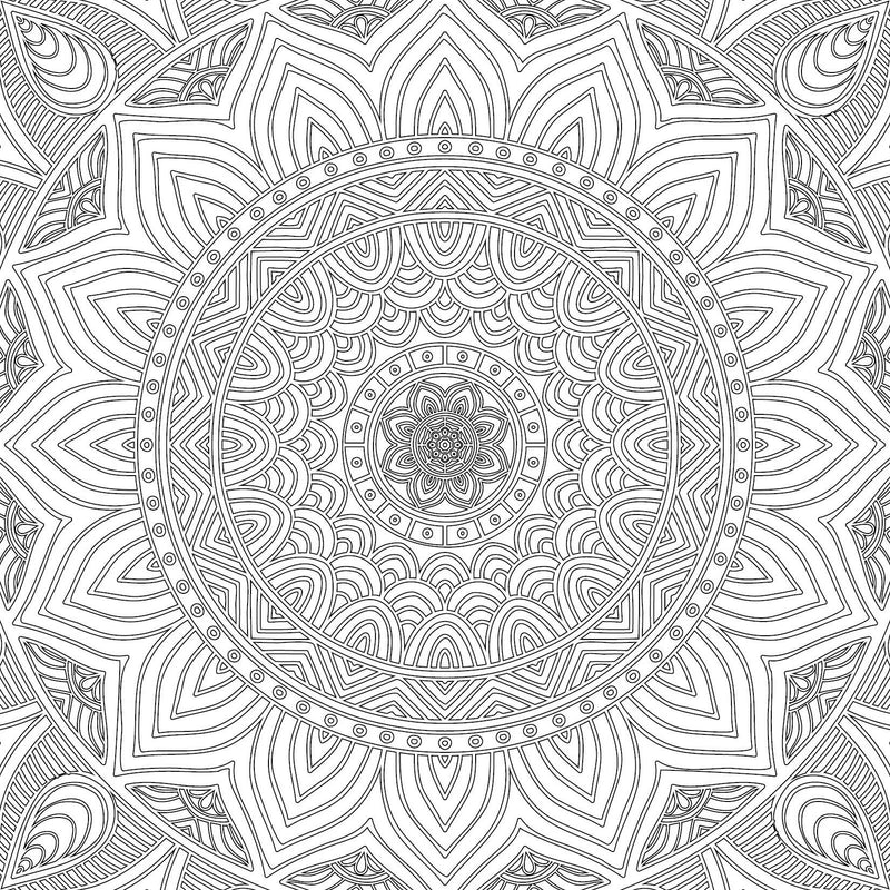 Refreshing Mandala - Colouring Book for Adults (Pack) (5 Titles) : Colouring Books for Peace and Relaxation Children Book By Dreamland Publications 9789350891179