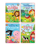 Flap Books Combo Pack- 4 Books : Interactive & Activity Children Book by Dreamland Publications