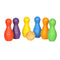 Wooden Rainbow Bowling Set