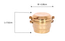 Desi Toys Brass Miniature Idli making vessels pretend play set, Pital idli patra, Collectible