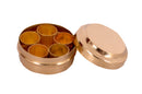 Desi Toys Brass Miniature Pretend Play set Masala Box, Collectible