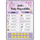 Personalised Daily Responsibility Chart - Unicorn