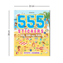 555 Stickers, Sea, Sun and Play Activity & Colouring Book : Interactive & Activity Children Book by Dreamland Publications