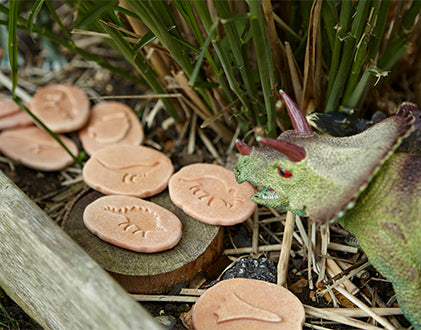 Let's Investigate - Dinosaur Footprints (Set of 8 Stones)