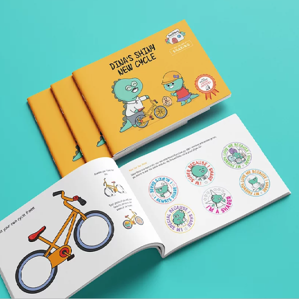 Children's Book - Dina's Shiny New Cycle