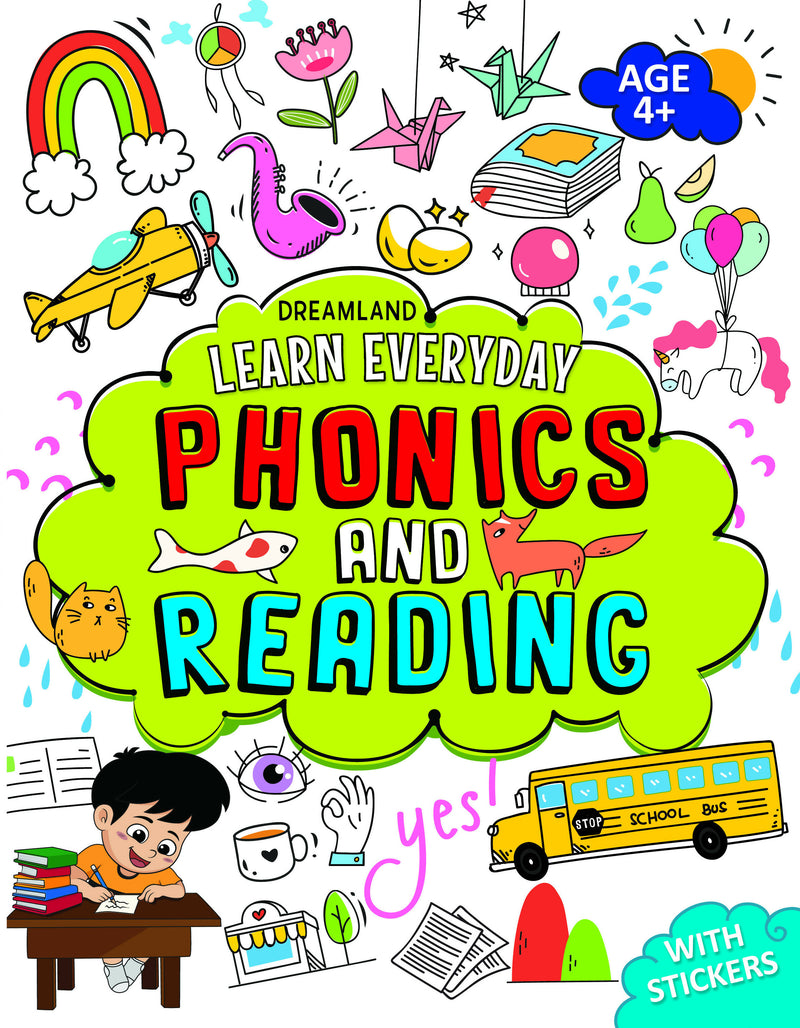 Learn Everyday Phonics and Reading- Age 4+ : Interactive & Activity Children Book By Dreamland Publications