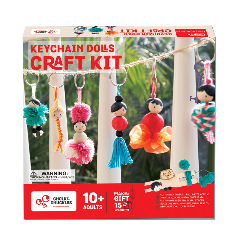 Chalk and Chuckles Art and Craft Keychain Dolls